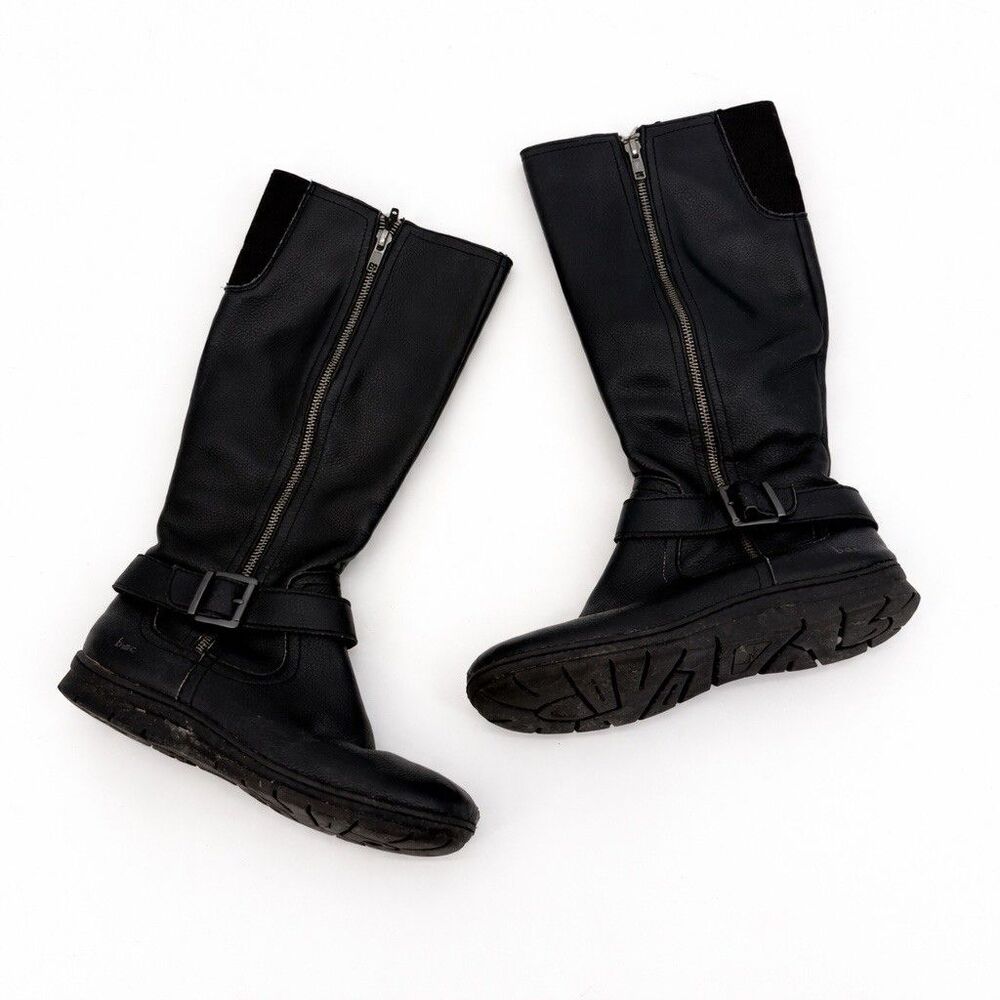 Boc Pauline Black Riding Boots Faux Leather Classic Size 9M